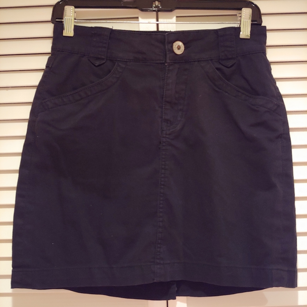 Black Denim Skirt Christopher Blue